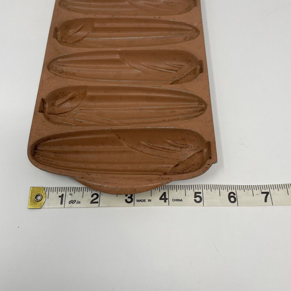 Vintage Nordic Ware No. 217 Cornstick Pan | Peach Copper Aluminum | USA Made - Picture 10 of 10
